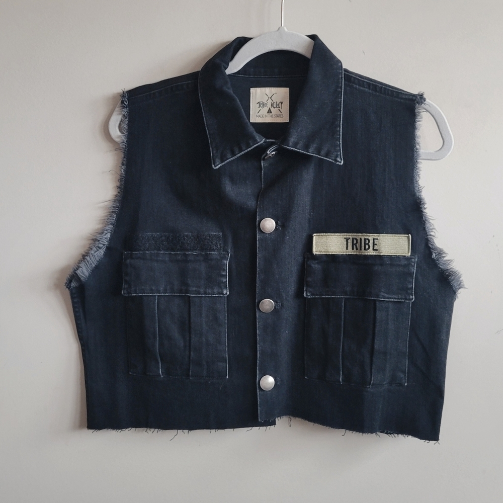 Tribe‎ Kelley Cropped Denim Jacket